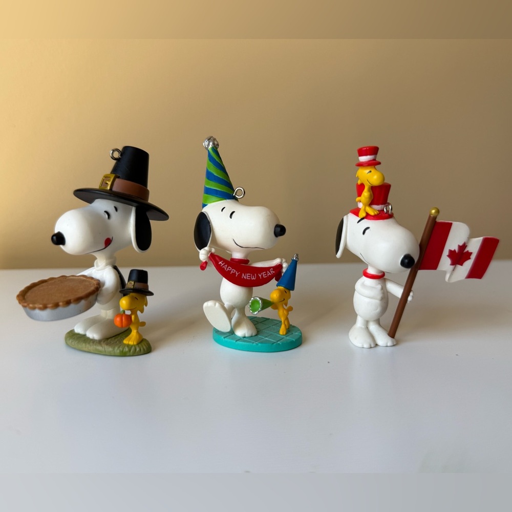 Peanuts Snoopy & Woodstock Holiday Ornaments